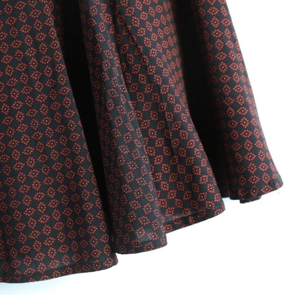 Urban Outfitters mini skirt frill abstract geometric print lined cottagecore XS - Picture 8 of 8